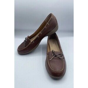 Softspots Women’s Brown Leather Upper Loafers Size 12W